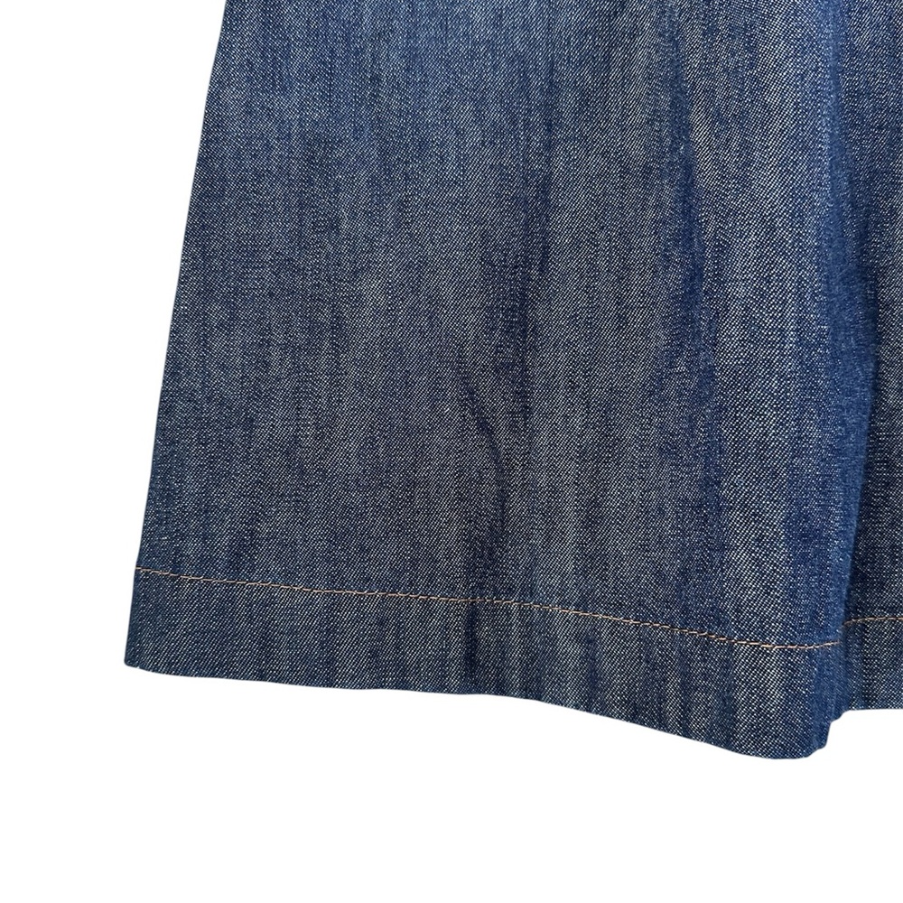 J. Crew Dark Blue Denim Midi Dress - Picture 8 of 9